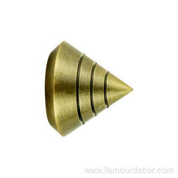 Small cone head telescopic curtain rod